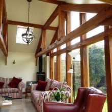 Oak frame Extension to House in Oundle